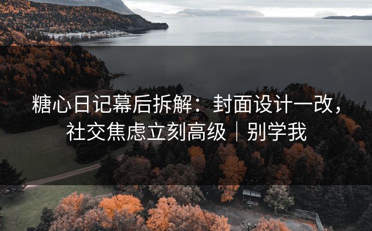 糖心日记幕后拆解：封面设计一改，社交焦虑立刻高级｜别学我